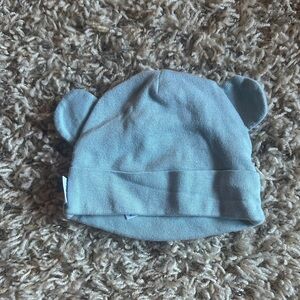 Gerber Light Blue Baby Hat with Bear Ears
